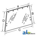A & I Products Glass, Rear 55.5" x37" x2" A-109318C2